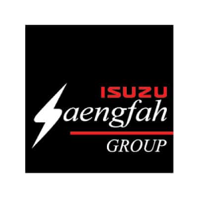 โลโก้ Isuzu Saengfah Group ศูนย์ซ่อมสีตัวถังรถยนต์ครบวงจร