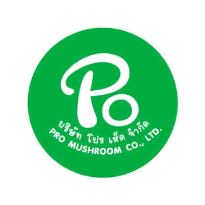 โลโก้ PRO MUSHROOM CO., LTD. บริษัท โปร เห็ด จำกัด